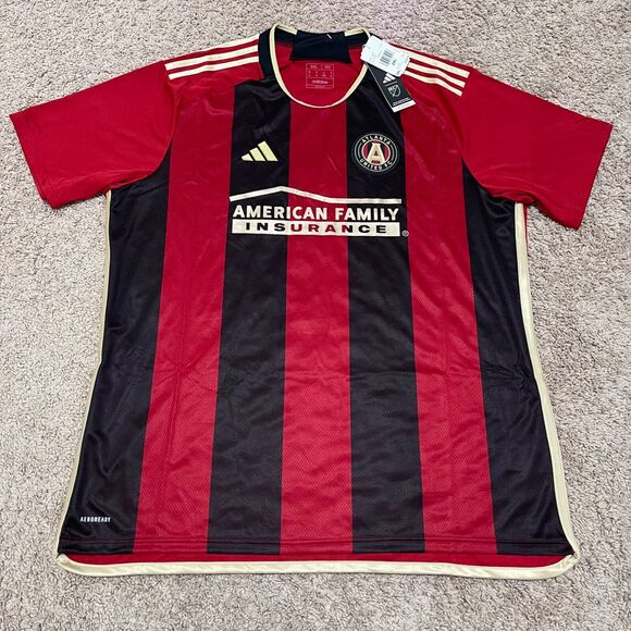 adidas Other - adidas Atlanta United Jersey Mens 2XL XXL Victory Red Black Home Stadium 23/24